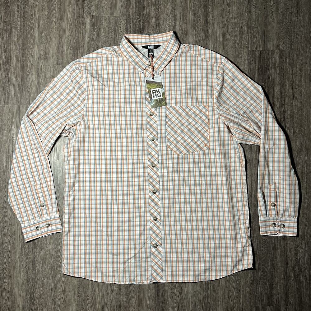 Alaskan Hardgear Mountain Stream Shirt Men's XLT Plaid Outdoor NWT 90854